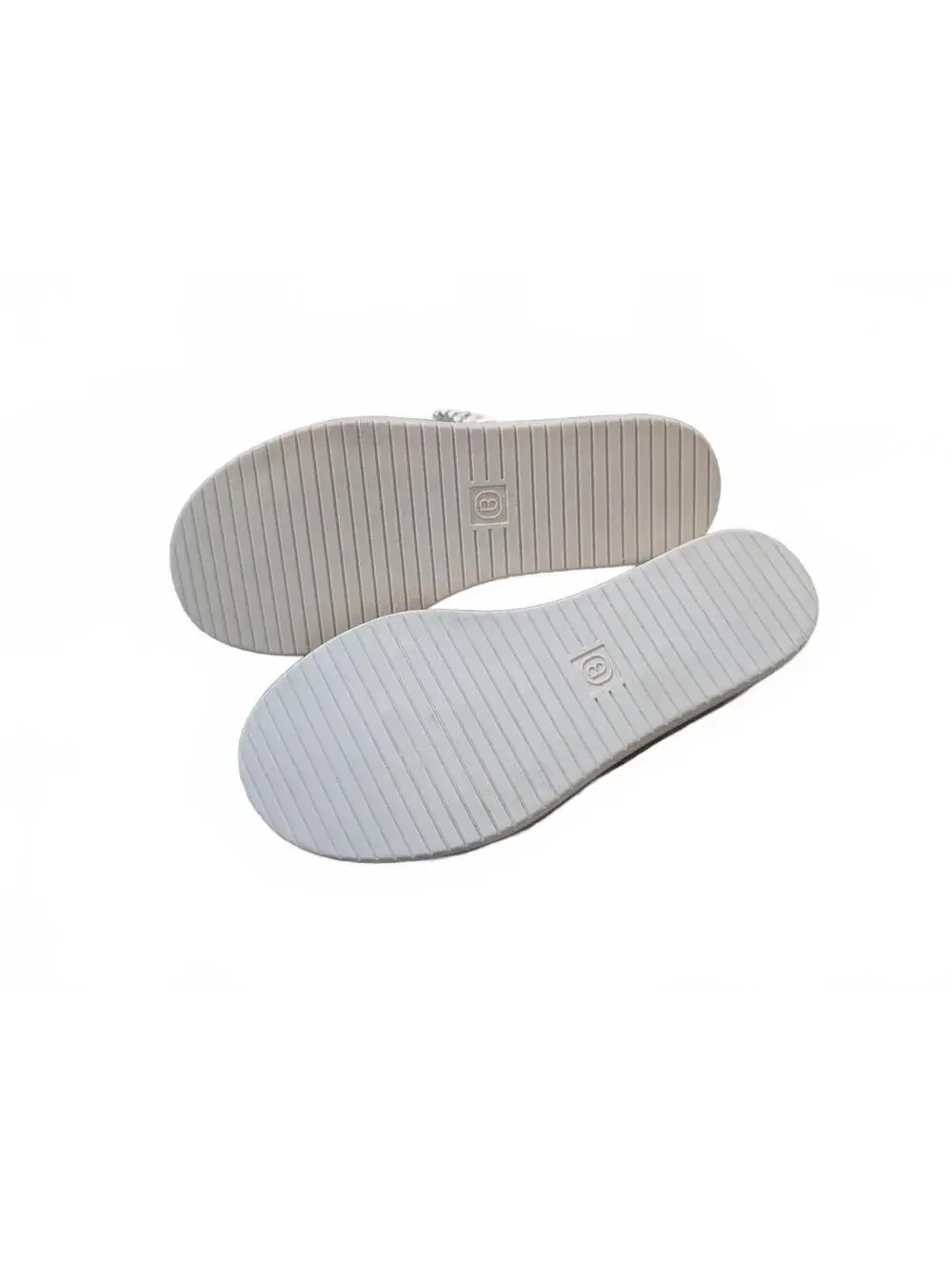 Bzees Women's Wedge Sandals Cork Platform & Black White Striped Straps 7.5 NIB